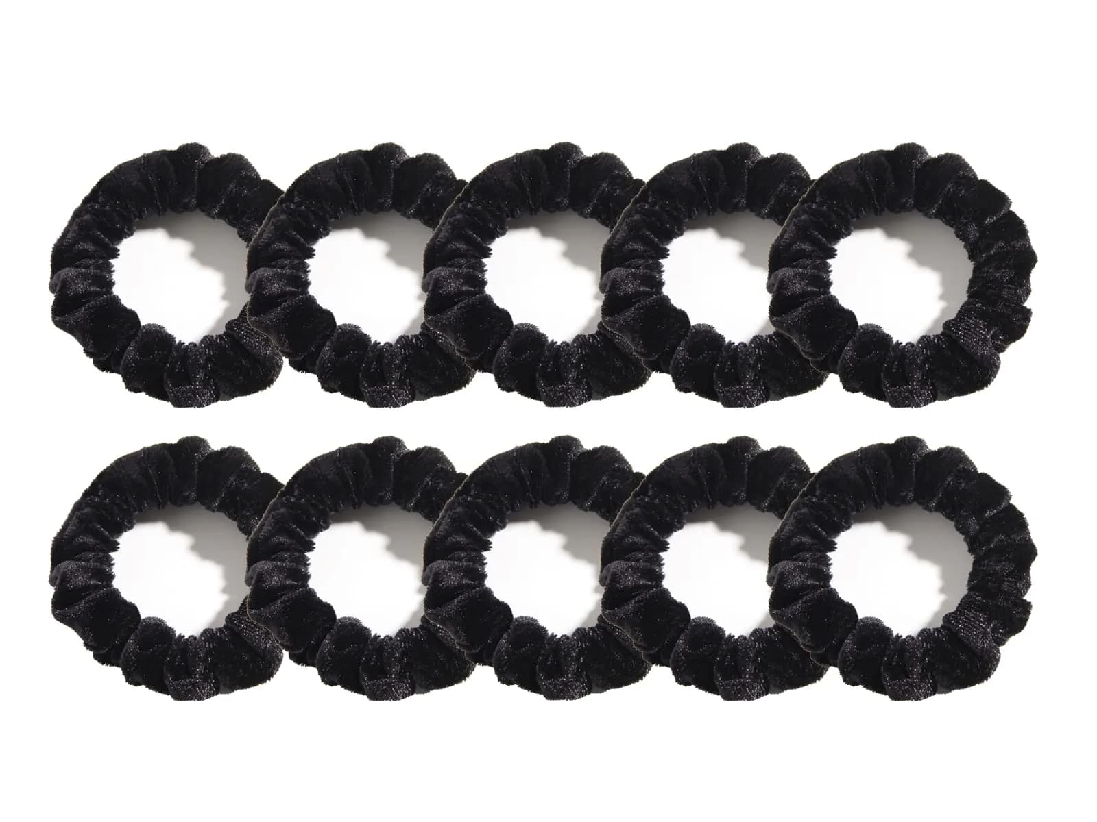 LFOUVRE Small Velvet Scrunchies 7cm (2.7 inches) | Gentle Hold for All Hair Types