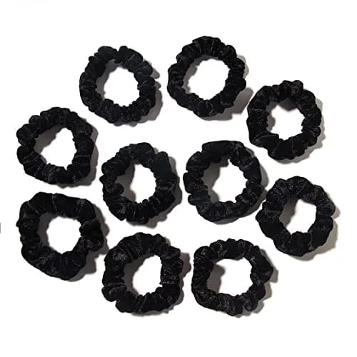 LFOUVRE Small Velvet Scrunchies 7cm (2.7 inches) | Gentle Hold for All Hair Types thumbnail 4