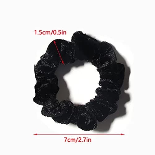 LFOUVRE Small Velvet Scrunchies 7cm (2.7 inches) | Gentle Hold for All Hair Types thumbnail 5