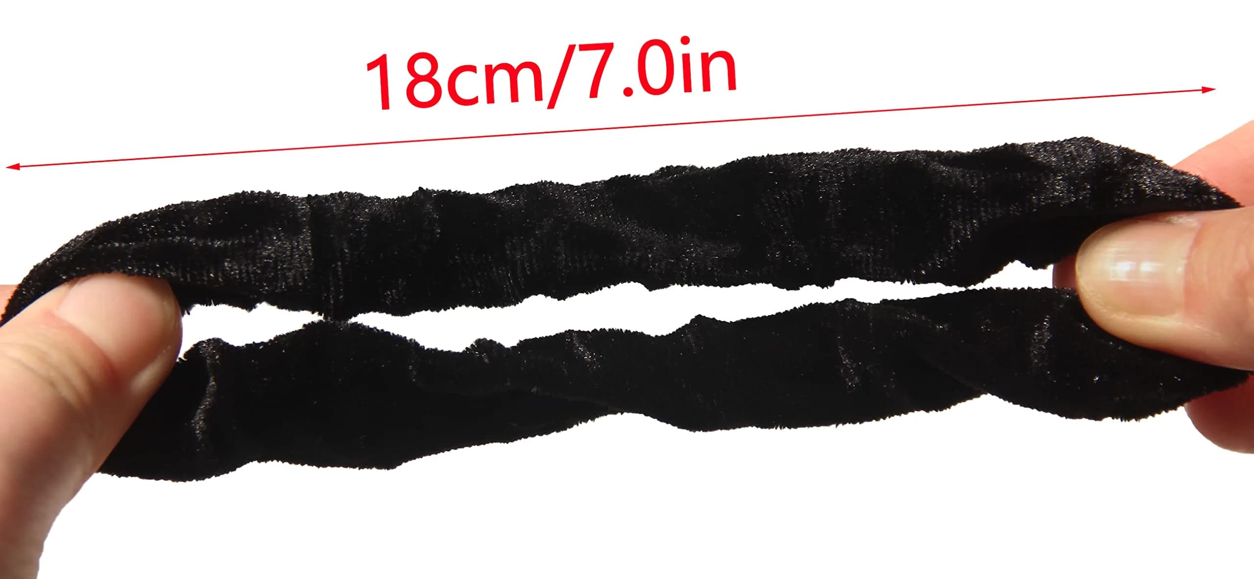 LFOUVRE Small Velvet Scrunchies 7cm (2.7 inches) | Gentle Hold for All Hair Types - view 6