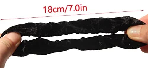 LFOUVRE Small Velvet Scrunchies 7cm (2.7 inches) | Gentle Hold for All Hair Types thumbnail 6