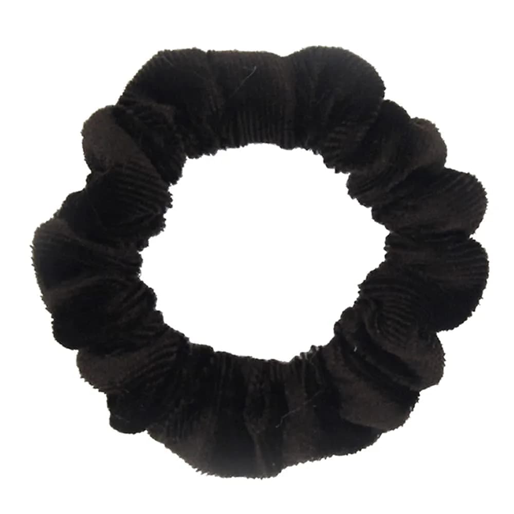 LFOUVRE Small Velvet Scrunchies 7cm (2.7 inches) | Gentle Hold for All Hair Types - view 2