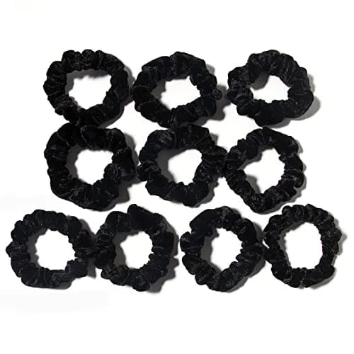 LFOUVRE Small Velvet Scrunchies 7cm (2.7 inches) | Gentle Hold for All Hair Types thumbnail 3