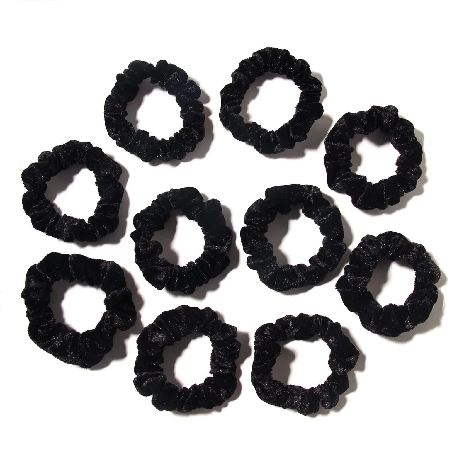 LFOUVRE Small Velvet Scrunchies 7cm (2.7 inches) | Gentle Hold for All Hair Types - view 4