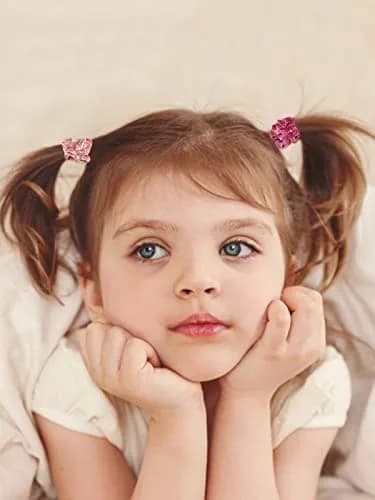 LFOUVRE Small Velvet Scrunchies (7cm/2.7in), 10-Pack Mini Thin Elastic Hair Ties | Gentle Hold for All Hair Types thumbnail 7