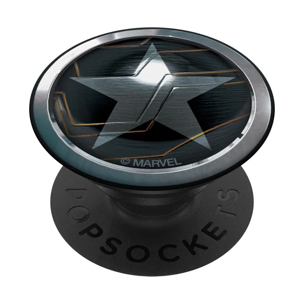 Marvel The Falcon and The Winter Soldier Bucky Barnes Icon PopSockets Adhesive PopGrip | Official Marvel Merchandise, Black