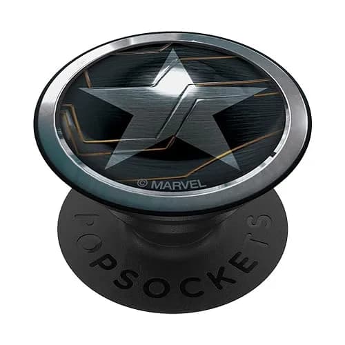 Marvel The Falcon and The Winter Soldier Bucky Barnes Icon PopSockets Adhesive PopGrip | Official Marvel Merchandise, Black thumbnail 1