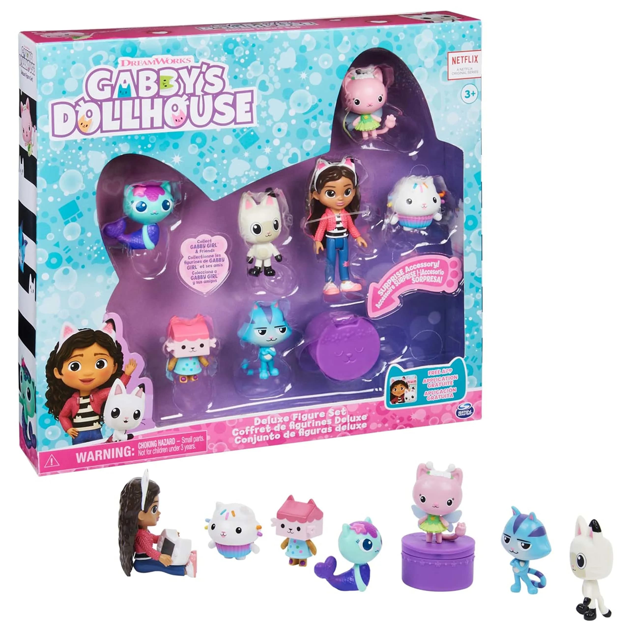 Gabby's Dollhouse Deluxe Figure Gift Set with 7 Figures & Surprise Accessory | Ages 3+ - main product image