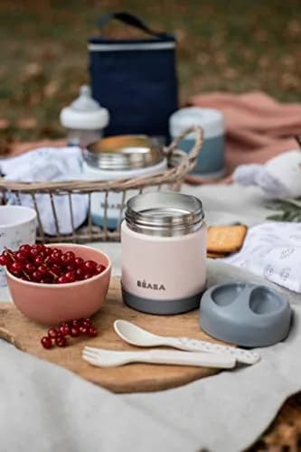 Béaba Stainless Steel Insulated Food Jar 10 oz | Kids Thermos, Leakproof, Keeps Food Hot & Cold thumbnail 5