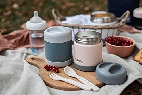Béaba Stainless Steel Insulated Food Jar 10 oz | Kids Thermos, Leakproof, Keeps Food Hot & Cold thumbnail 7