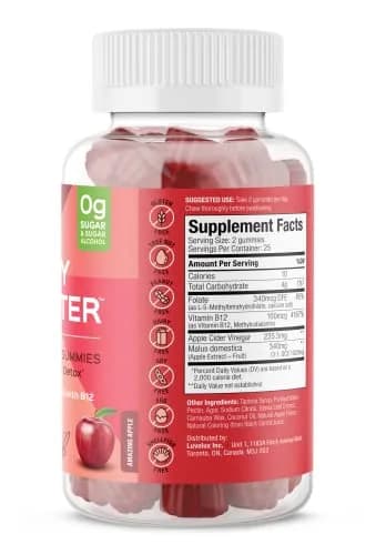 SUKU Apple Cider Vinegar Gummies with Mother, 1020mg, Sugar Free | Supports Gut & Immune Health thumbnail 2