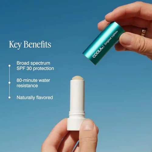 COOLA Liplux SPF 30 Organic Lip Balm Sunscreen 0.15 oz | Hydrating, Water-Resistant & Vegan thumbnail 4