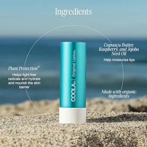 COOLA Liplux SPF 30 Organic Lip Balm Sunscreen 0.15 oz | Hydrating, Water-Resistant & Vegan thumbnail 5