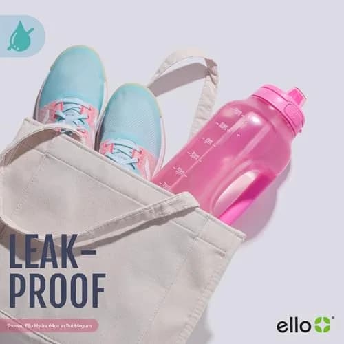 Ello Hydra 64oz Water Jug with Time Markers | BPA-Free Plastic, Leakproof & Reusable (70-120 chars) thumbnail 4