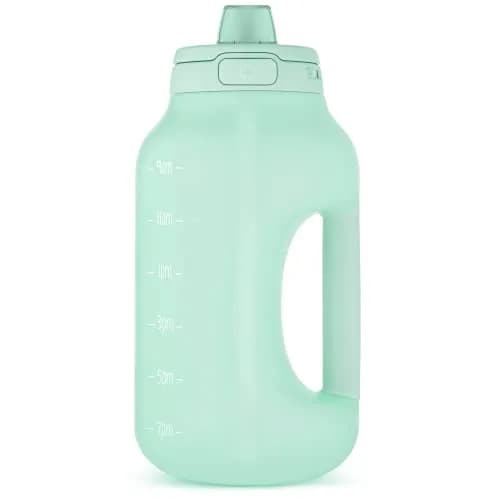 Ello Hydra 64oz BPA-Free Plastic Water Jug with Time Markers, Yucca | Large Capacity Hydration Bottle with Leakproof Flip Lid thumbnail 1