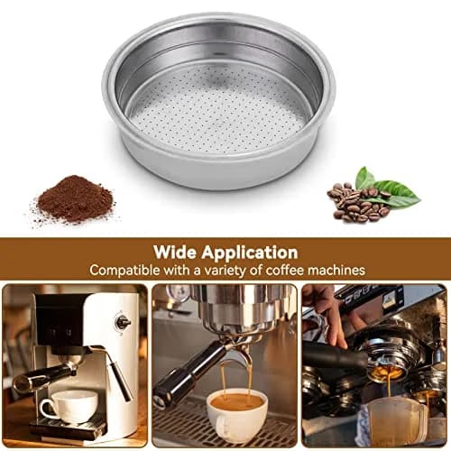 Agatige 51mm Single Cup Filter Basket for Espresso Machines | Stainless Steel Reusable Coffee Filter thumbnail 9