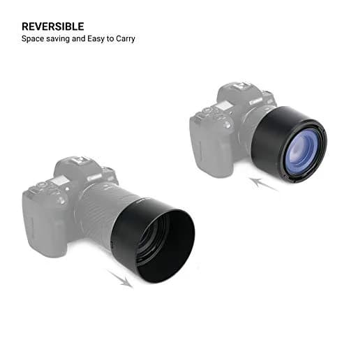 JJC Lens Hood for Canon RF 85mm f/2 Macro IS STM Lens | Reversible ET-77 Replacement with 67mm Filter & Cap Compatibility thumbnail 4