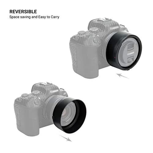 JJC Lens Hood for Canon RF 50mm F1.8 STM, Reversible Shade for EOS R Cameras | 43mm Filter Compatible thumbnail 4