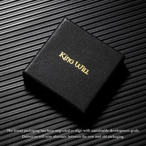 King Will Stainless Steel Fidget Ring 8mm Silver Chain Spin Size 7.5 (19mm) | Anxiety Relief Spinner Band thumbnail 6
