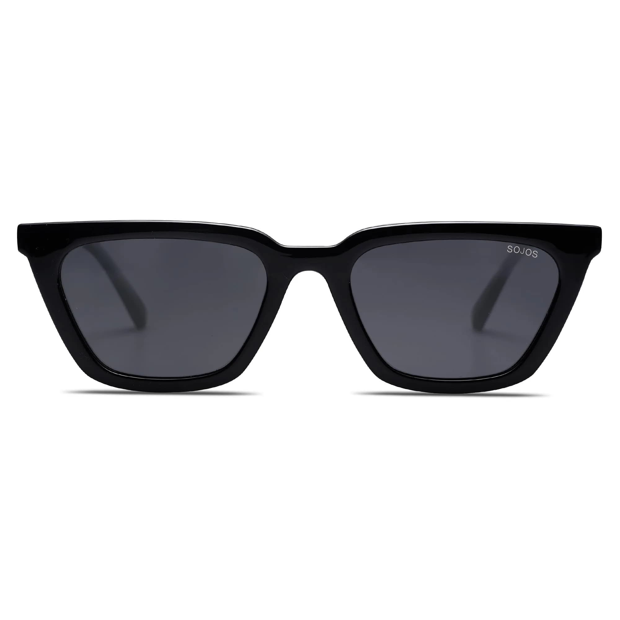 SOJOS Polarized Narrow Square Cateye Sunglasses SJ2169 Black/Grey | UV400 Protection for Eyes - view 2