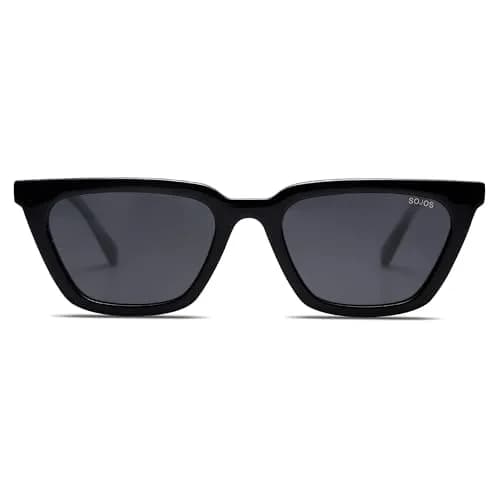 SOJOS Polarized Narrow Square Cateye Sunglasses SJ2169 Black/Grey | UV400 Protection for Eyes thumbnail 2