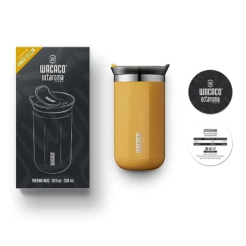 WACACO Octaroma Lungo Vacuum Insulated Coffee Mug 300ml | Travel Stainless Steel Tumbler with Leak-Proof Lid thumbnail 8
