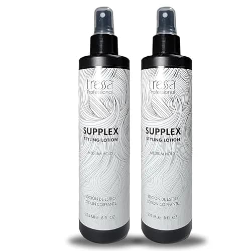 Tressa Supplex Styling Lotion Prevents Heat Damage, Medium Hold, 8.5 Fl Oz (2 Pack) | Protects Hair from Styling Tools thumbnail 1