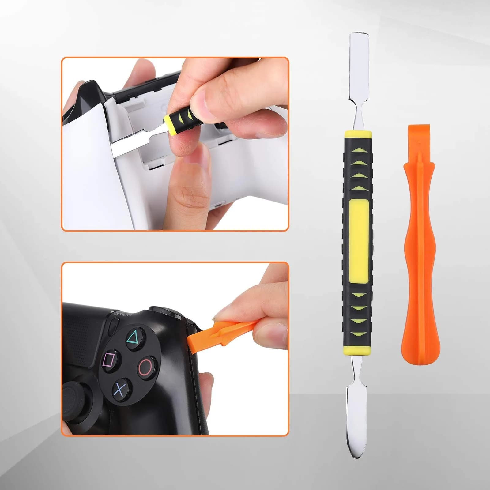 Jorest Repair Kit for Xbox One/360/X PS4 PS3 PS5 Controllers & Consoles | PH0 T6 T8 T10 Screwdrivers, Crowbars, Tweezers, Brush (17-Piece) - view 5