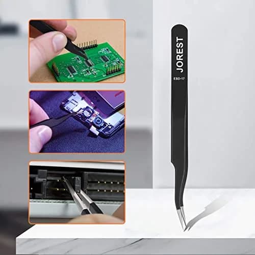 Jorest Repair Kit for Xbox One/360/X PS4 PS3 PS5 Controllers & Consoles | PH0 T6 T8 T10 Screwdrivers, Crowbars, Tweezers, Brush (17-Piece) thumbnail 6