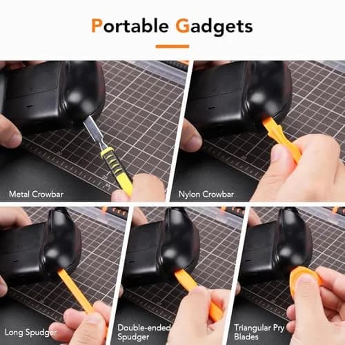 Jorest PH00 PH0 PH1 Phillips T8 Torx Security Screwdriver Set with Crowbars Tweezers for PS5 PS4 Controllers & Console | 7-Piece Tool Kit thumbnail 5