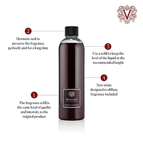 Dr. Vranjes Rosso Nobile Aroma Diffuser Refill 500 ml | Fruity Orange & Strawberry Scent, Made in Italy thumbnail 2