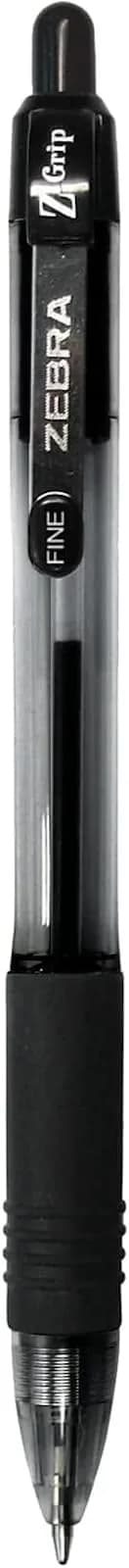 Zebra Pen Z-Grip Retractable Ballpoint Pens, Black Ink, 0.7mm Fine Point, 12-Pack | Smooth Writing for Students & Office - view 2