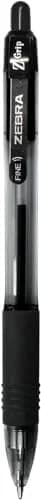 Zebra Pen Z-Grip Retractable Ballpoint Pens, Black Ink, 0.7mm Fine Point, 12-Pack | Smooth Writing for Students & Office thumbnail 2