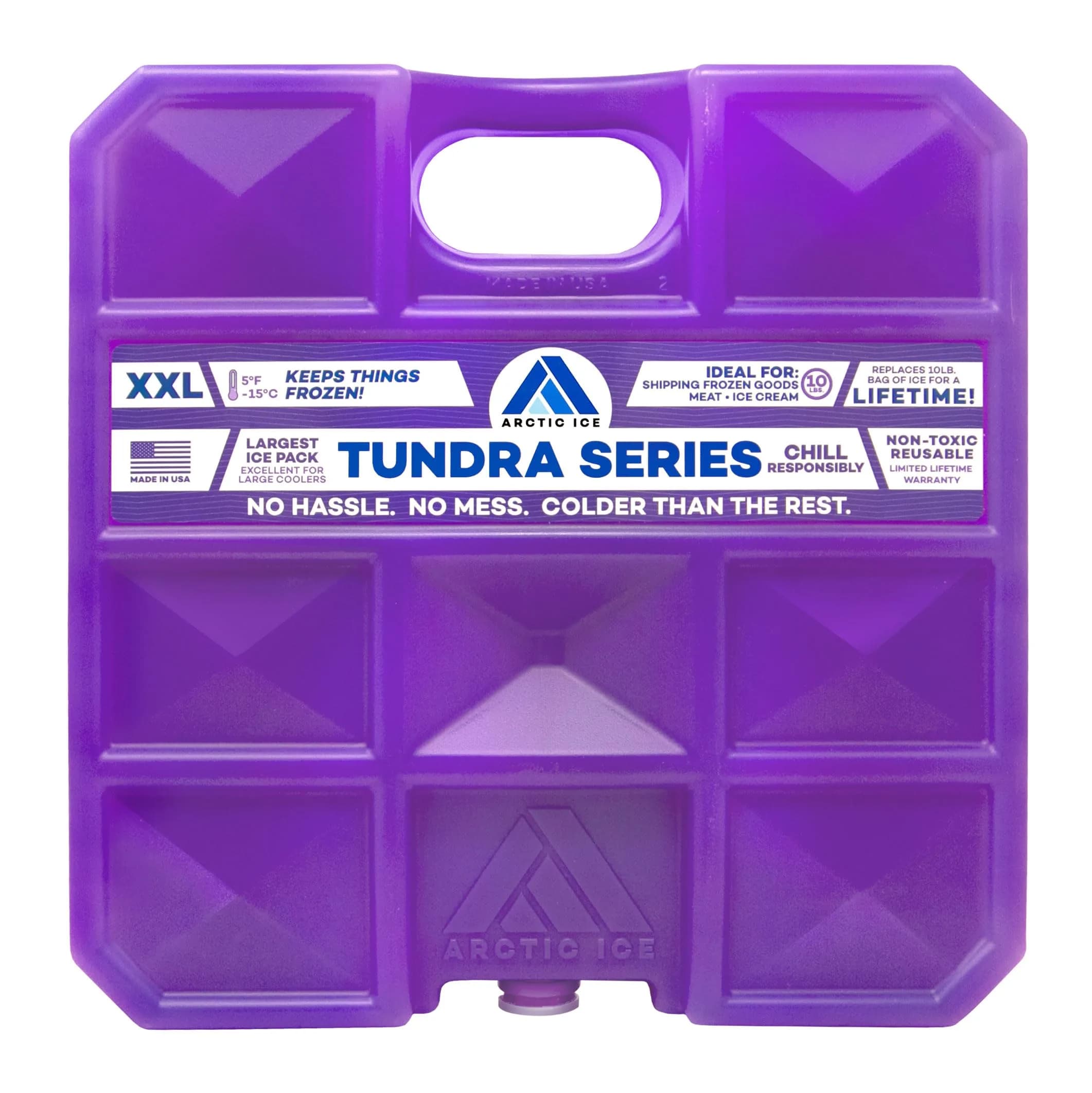 Arctic Ice Tundra Series XX-Large 10 lb (4.54 kg) Reusable Ice Pack | Long-Lasting Cold for Coolers — XX-Large 10 lb