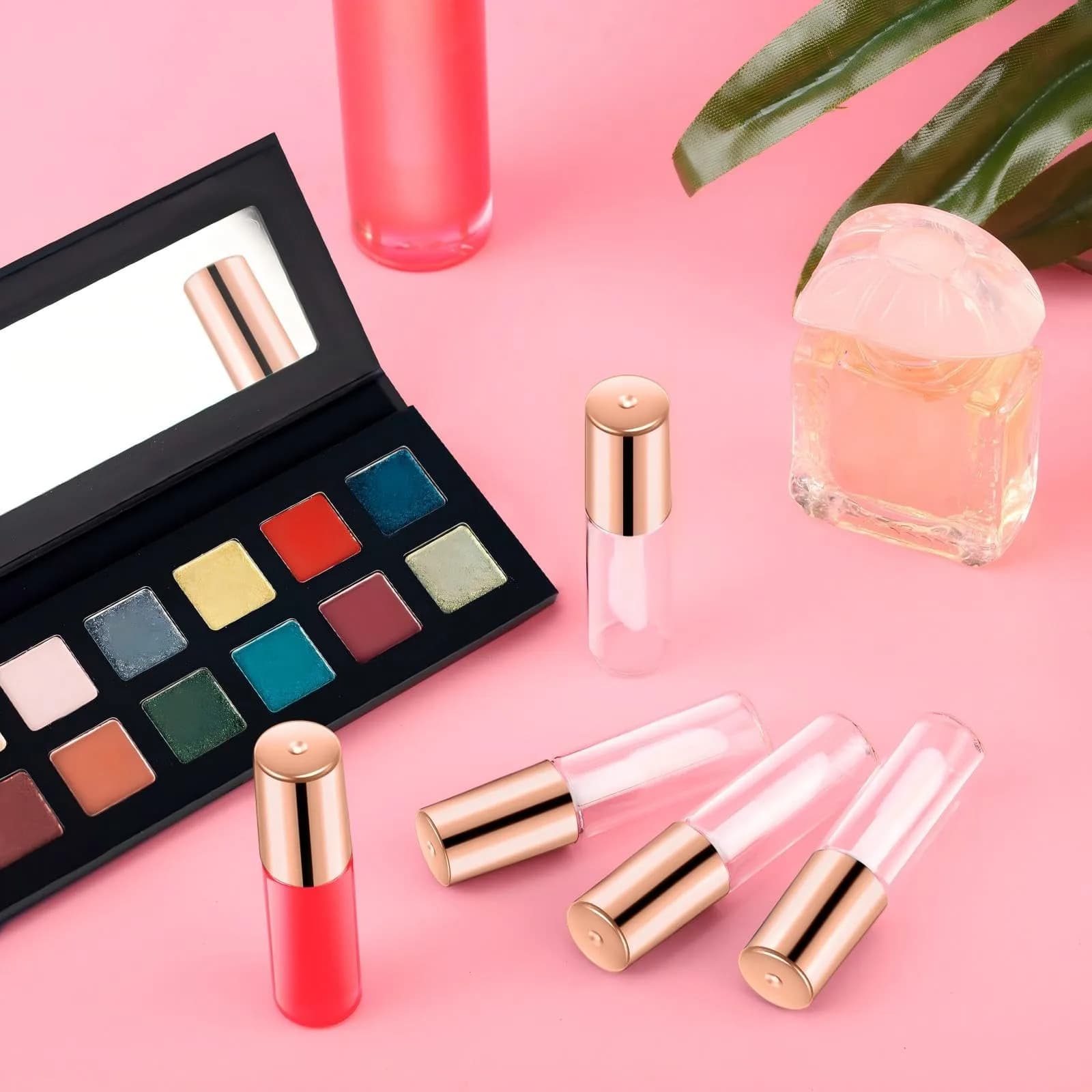 Patelai Clear Mini Lip Gloss Tubes 1.2ml (100-Pack, Rose Gold) | DIY Cosmetic Containers for Travel - view 7