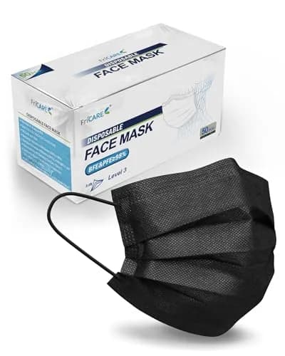FriCARE Disposable Face Masks for Adults, 3 Ply ASTM Level 3 | Breathable & Comfortable, 50 Pack thumbnail 1