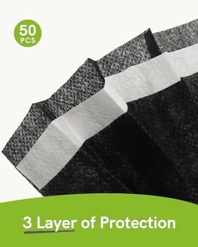 FriCARE Disposable Face Masks for Adults, 3 Ply ASTM Level 3 | Breathable & Comfortable, 50 Pack thumbnail 5