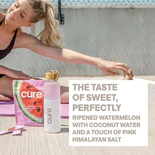 Cure Hydration Electrolyte Drink Powder Watermelon 14 Packets | Hydration with Natural Ingredients thumbnail 5