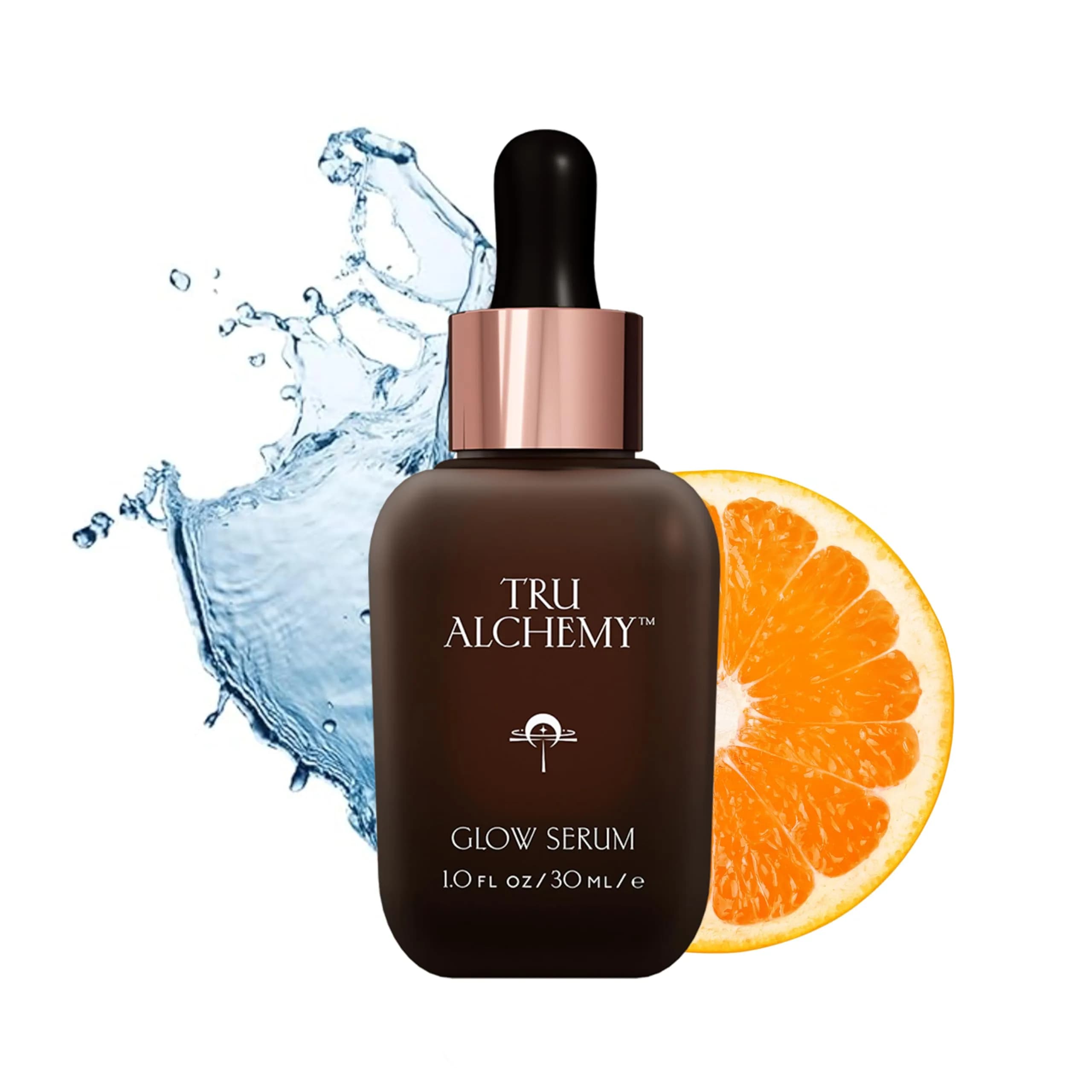 Tru Alchemy Vitamin C Glow Serum 29.57ml (1 fl oz) | Hydrating Anti-Aging Face Serum with Bakuchiol & Acids - main product image