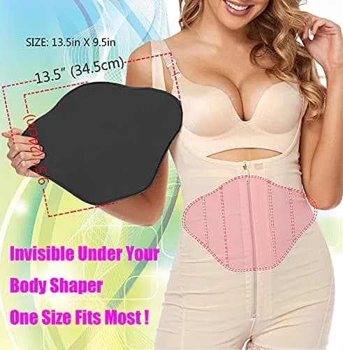 Moolida Post Surgery Abdominal Board for Liposuction & Tummy Tucks | Black, One Size thumbnail 6