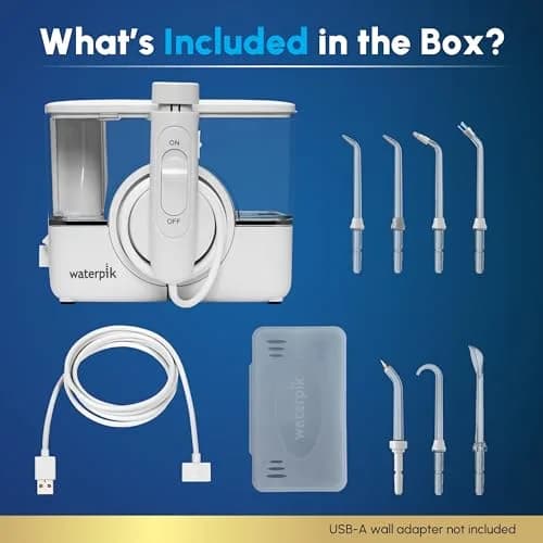 Waterpik ION Rechargeable Water Flosser with 10 Settings & 7 Tips, 591ml (20 Fl Oz) | ADA Accepted for Oral Health thumbnail 4