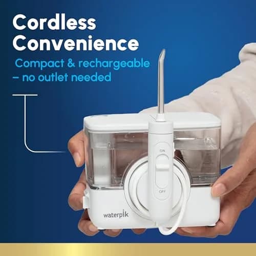 Waterpik ION Rechargeable Water Flosser with 10 Settings & 7 Tips, 591ml (20 Fl Oz) | ADA Accepted for Oral Health thumbnail 6