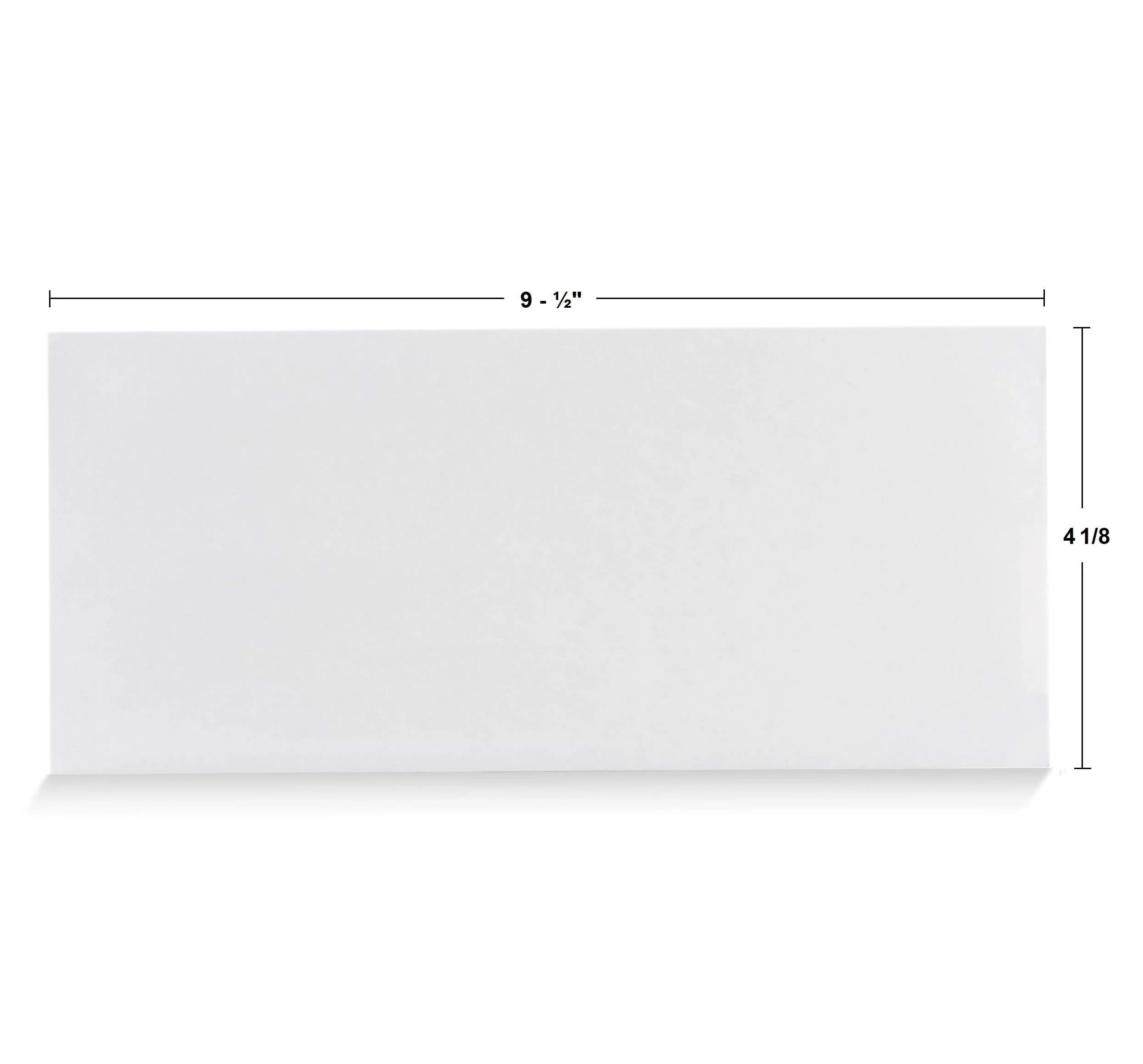 Aimoh Security Tinted Self-Seal Envelopes, White, 40 Count | Size 4-1/8 x 9-1/2 Inches | Window-Less - view 2