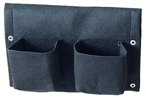 VegTrug Balcony/Rail Felt Planter 4 Pocket Black | Railing Garden Planter for Balcony & Fence thumbnail 2