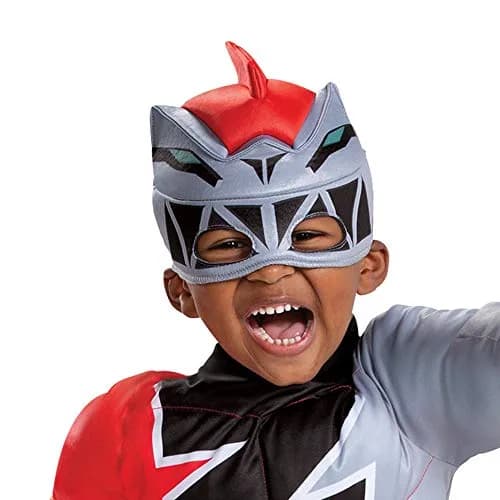 Disguise Red Ranger Toddler Size Muscle Costume | Official Power Rangers Dino Fury Outfit with Mask (Large 4-6) thumbnail 2