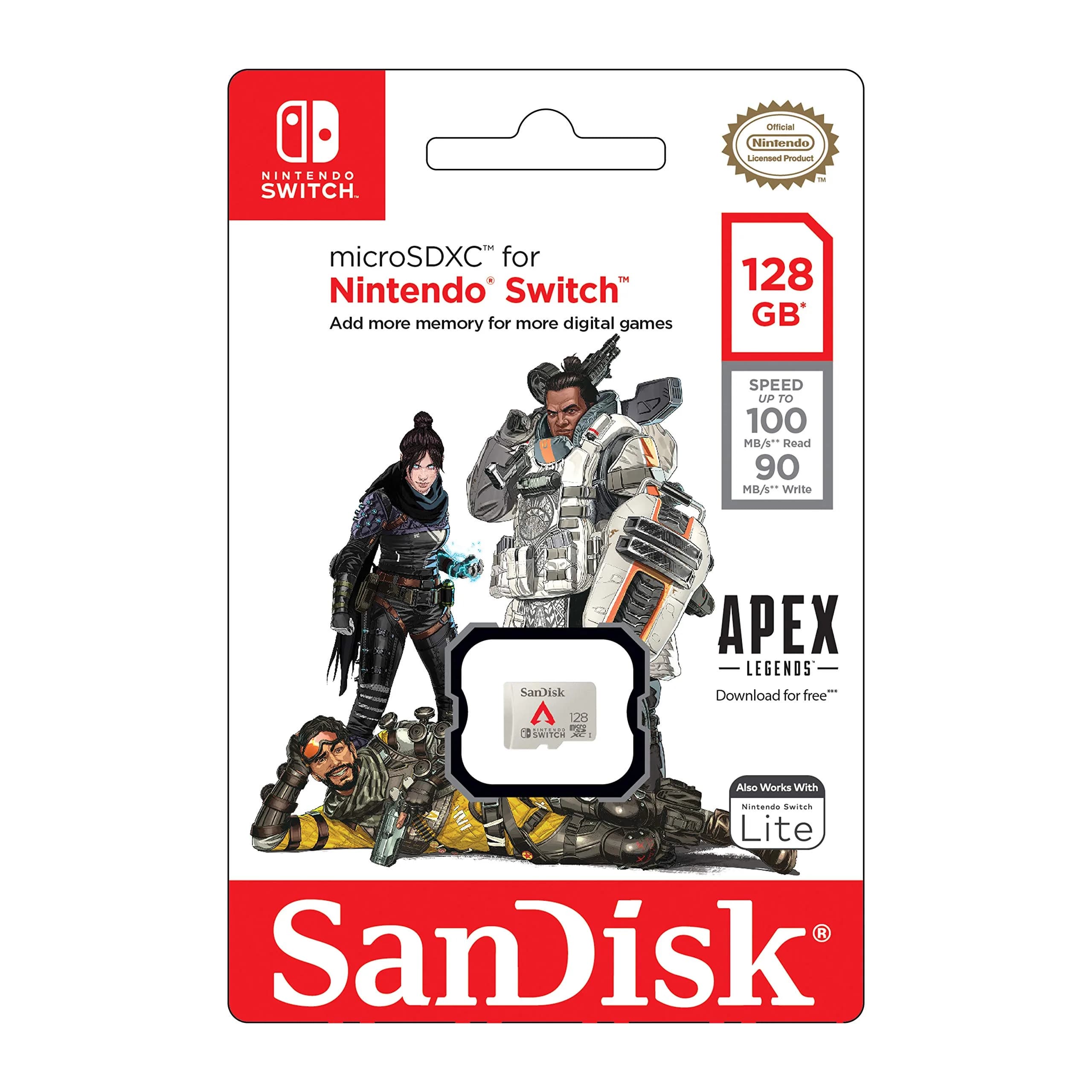 SanDisk 128GB microSDXC Card for Nintendo Switch, Apex Legends Edition | 100MB/s Read, 90MB/s Write - view 7