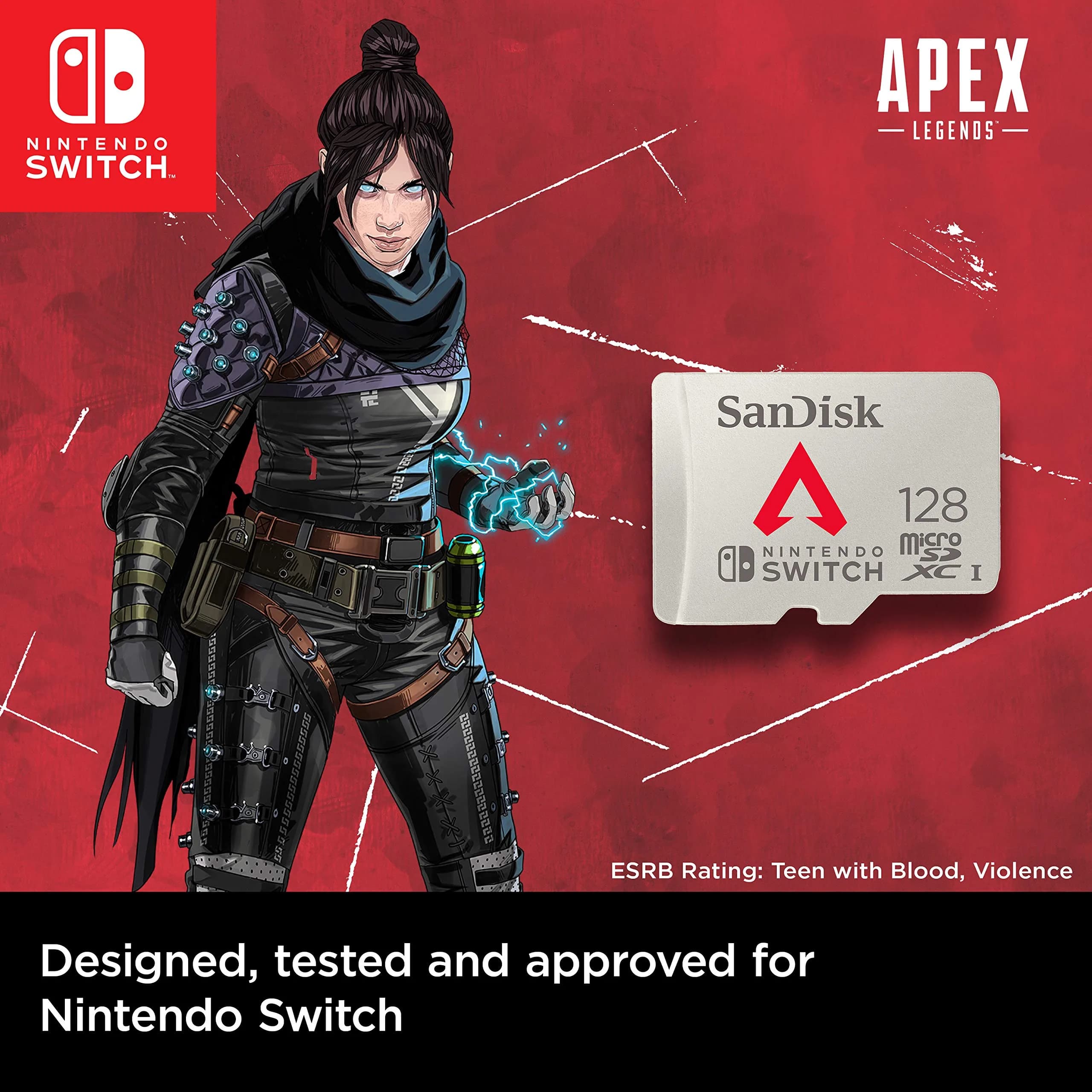 SanDisk 128GB microSDXC Card for Nintendo Switch, Apex Legends Edition | 100MB/s Read, 90MB/s Write - view 3
