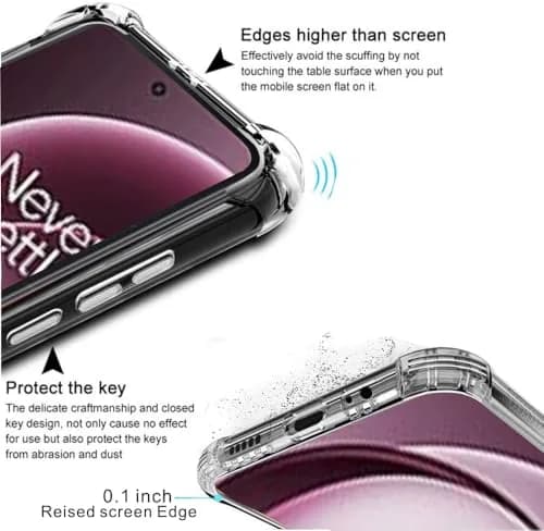 Folmeikat Compatible with OnePlus 15 5G Phone Case Clear | Drop & Scratch Protection (70-120 chars) thumbnail 3