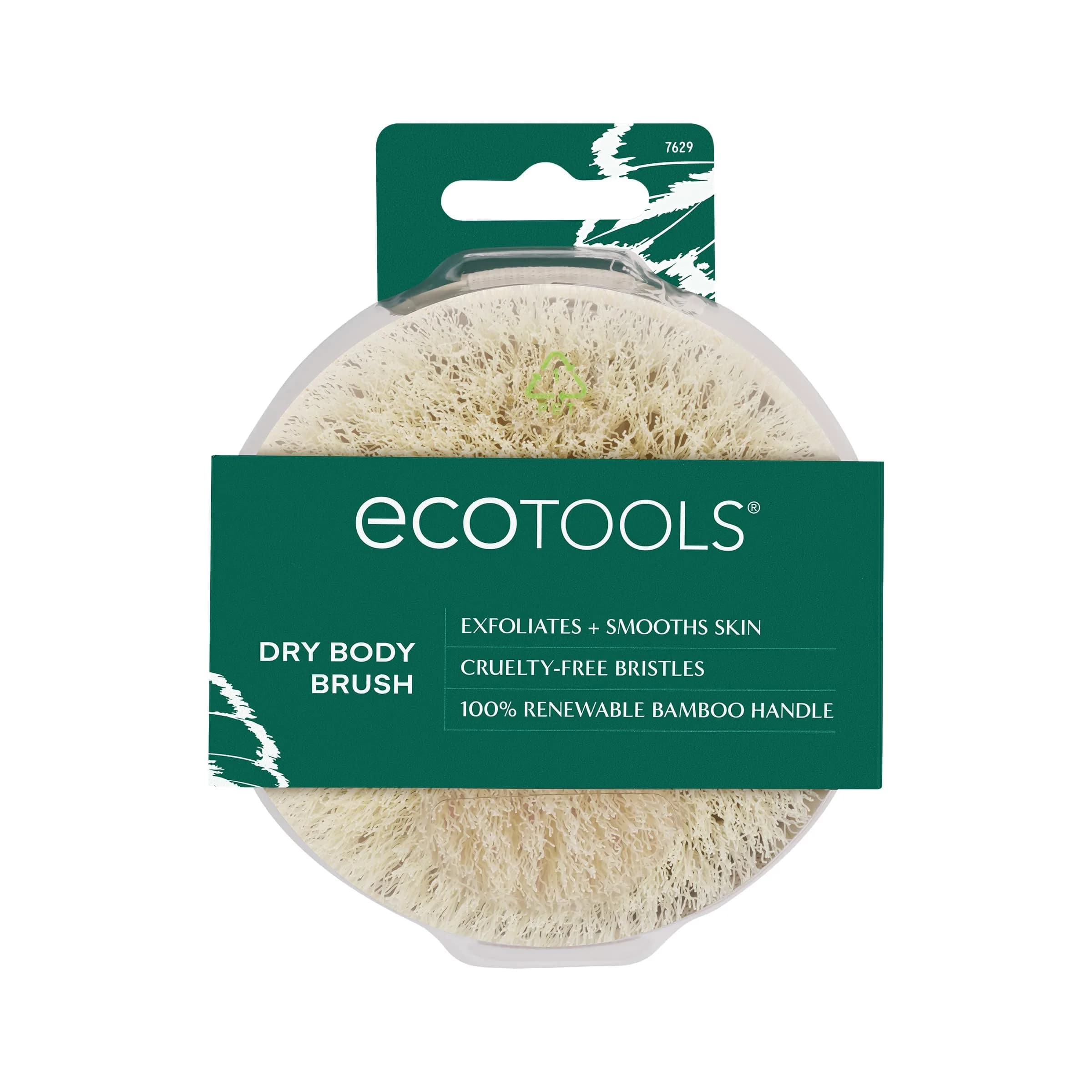 EcoTools Dry Body Brush for Shower Skincare | Eco-Friendly Bamboo & Synthetic Bristles (1 Count) - main product image