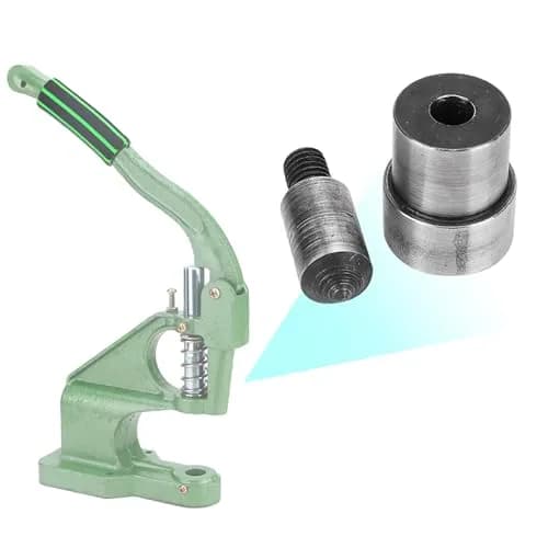 Pssopp Heavy Duty Metal Grommet Eyelet Punch 6.0 mm | Durable Hand Press Tool for Leather & Fabric thumbnail 1